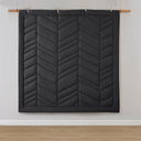 Remy - Quilted Chevron Twin Comforter Set - Black - Intelligent Design - Comforters & Sets - Elite Enclave Home