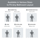 Spa Waffle - 72" Shower Curtain With 3M Treatment - Gray - Madison Park - Shower Curtains - Elite Enclave Home