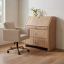Margot - Secretary Desk - Natural - Moe's Home Collection - Writing Desks - Elite Enclave Home