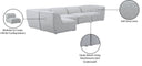 Miramar - 5 Piece Modular Sectional - Meridian Furniture - Stationary Sectionals - Elite Enclave Home