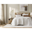 100% Linen - King/California King Linen Garment Washed Quilt Set - White - Harbor House - Quilts & Shams - Elite Enclave Home