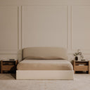 Joan - Queen Storage Bed - Cream - Moe's Home Collection - Storage Beds - Elite Enclave Home