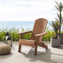 Heavy Duty Plastic Adirondack Chair - Light Brown