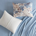 Luna - Floral Comforter Set With Bed Sheets - Blue