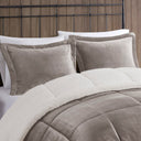 Alton - King Down Alternative Comforter Set - Gray / Ivory