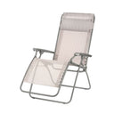 Steel Outdoor Zero Gravity Chair With Ivory Cushion - Ivory