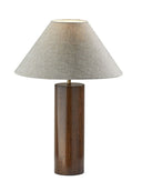 Wood Block Table Lamp - Canopy Walnut