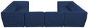 Miramar - 8 Piece Modular Sectional - Meridian Furniture - Stationary Sectionals - Elite Enclave Home