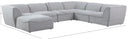 Miramar - 7 Piece Modular Sectional - Meridian Furniture - Stationary Sectionals - Elite Enclave Home
