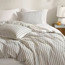 Etta - 3 Piece California King Duvet Set - Gray