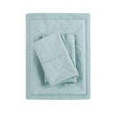 Peached Percale - King Sheet Set - Aqua