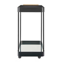 Vesper - Iron Bar Cart - Black / Brass