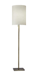 Floor Lamp Classic Silhouette - Brass / White - HomeRoots - Floor Lamps - Elite Enclave Home