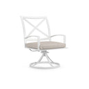 Bristol - Swivel Dining Chair, With Self Welt - Canvas Flax / White