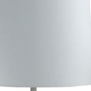 Bedside Table Lamp With White Empire Shade - White - HomeRoots - Table Lamps - Elite Enclave Home