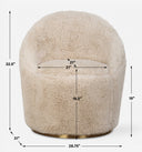 Crue - Sheepskin Swivel Chair