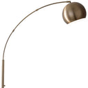 Arc Floor Lamp With Brass Solid Color Bowl Shade - Brass - HomeRoots - Floor Lamps - Elite Enclave Home