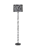 59" Bedside Table Lamp With White Drum Shade - White