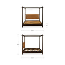 Devin - King Bed - Brown - Moe's Home Collection - Poster Beds - Elite Enclave Home