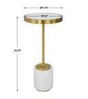 Laurier - Drink Table - White