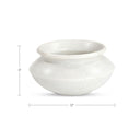 Romano - Vessel - White Marble - Moe's Home Collection - Vases & Jars - Elite Enclave Home