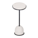 Morro - Marble Side Table - White / Black - Uttermost - Side Tables- Elite Enclave Home