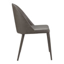 Burton - Vegan Leather Dining Chair (Set of 2) - Gray - Moe's Home Collection - Chair Sets - Elite Enclave Home