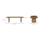 Koshi - Dining Table - Amber Oak - Moe's Home Collection - Dining Tables - Elite Enclave Home