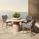 Portola - 47" Outdoor Round Dining Table - Beige - Classic Home - Dining Tables - Elite Enclave Home