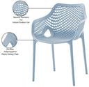 Mykonos - Outdoor Dining Chair (Set of 2) - Meridian Furniture - Chair Sets- Elite Enclave Home