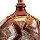 Mosaic Design Table Lamp - Brown Metallic