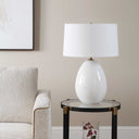 Avery - Glaze Table Lamp - White