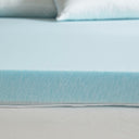Twin Memory Foam Mattress Topper - White