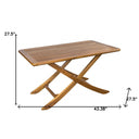 Solid Wood Folding Outdoor Picnic Table - Brown