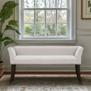 Welburn - Upholstered Bench With Back & Legs - Cream - Madison Park - Accent Benches - Elite Enclave Home
