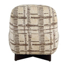 Evans - Modern Armless Accent Chair - Beige / Brown