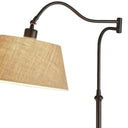 Metal Swing Arm Adjustable Table Lamp - Dark Bronze - HomeRoots - Table Lamps - Elite Enclave Home