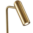 Metal LED Desk Lamp With USB And Wireless Charging - Brass