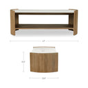 Fern - Coffee Table - White / Light Brown - Moe's Home Collection - Coffee Tables - Elite Enclave Home