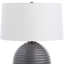 Chelsom - Ribbed Table Lamp - Gray - Uttermost - Table Lamps- Elite Enclave Home