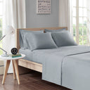Microfiber - Queen Sheet Set With Side Storage Pockets - Gray