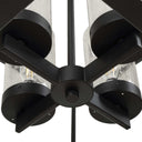 Evanston - 4 Light Indoor-Outdoor Pendant - Black
