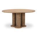 Treccia - Round Dining Table - Oak - Moe's Home Collection - Dining Tables - Elite Enclave Home