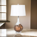 Table Lamp With White Drum Shade (Set of 2) - White