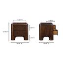 Rowan - Nightstand - Walnut - Moe's Home Collection - Accent Nightstands - Elite Enclave Home