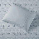 Lucy - Clip Jacquard King Comforter Set - Blue
