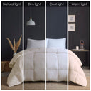 Heavy Warmth - Goose Feather and Down Oversize Comforter - Cream