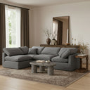 Indulge - Velvet 4 Piece Modular Sectional - Meridian Furniture - Stationary Sectionals - Elite Enclave Home