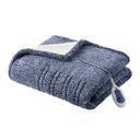 Marbled Sherpa - Heated Throw - Blue - True North by Sleep Philosophy - Heated Throws - Elite Enclave Home