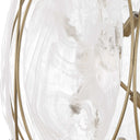Valencia - 6 Light Glass Panel Pendant - Gold / White - Uttermost - Pendant Lighting- Elite Enclave Home